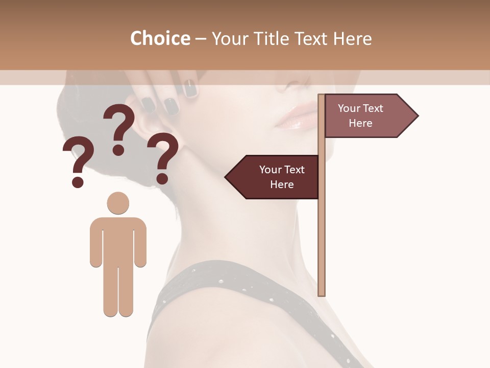 Pretty Fingernail Black PowerPoint Template