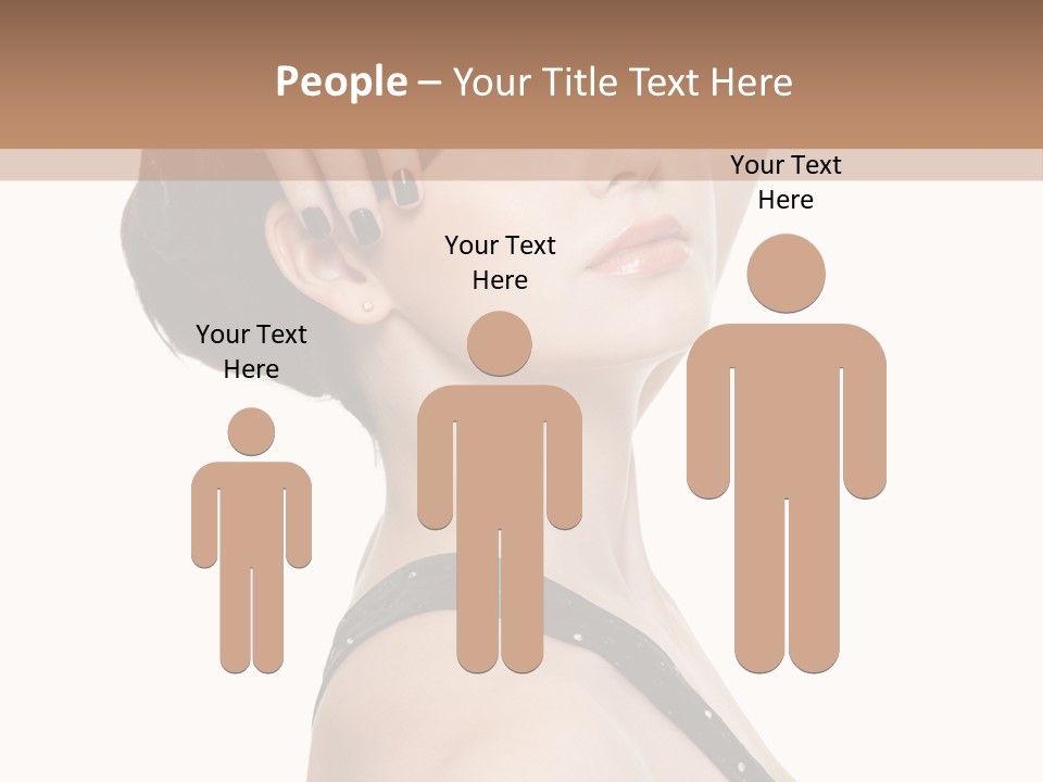 Pretty Fingernail Black PowerPoint Template