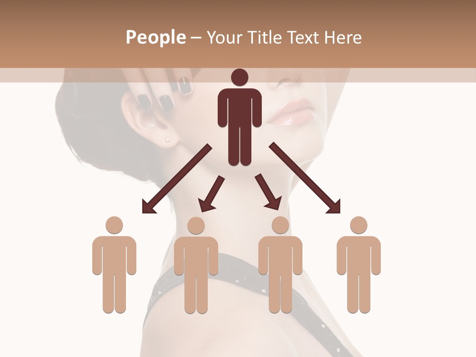 Pretty Fingernail Black PowerPoint Template