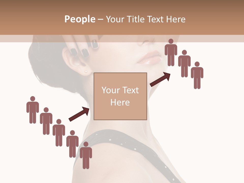 Pretty Fingernail Black PowerPoint Template