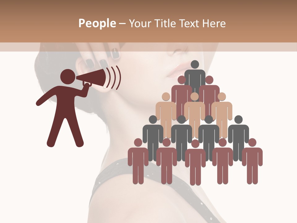 Pretty Fingernail Black PowerPoint Template