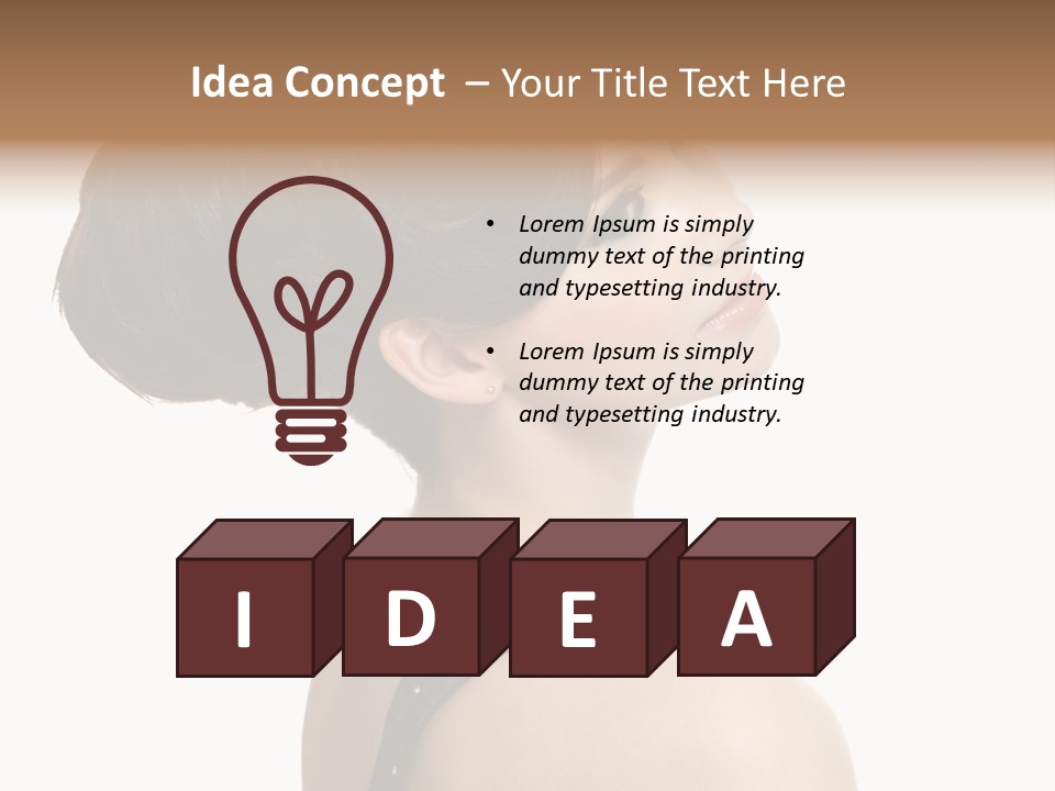 Brown Fashion Style PowerPoint Template