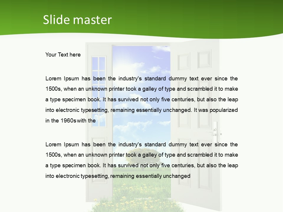 Cultivate Sky Food PowerPoint Template