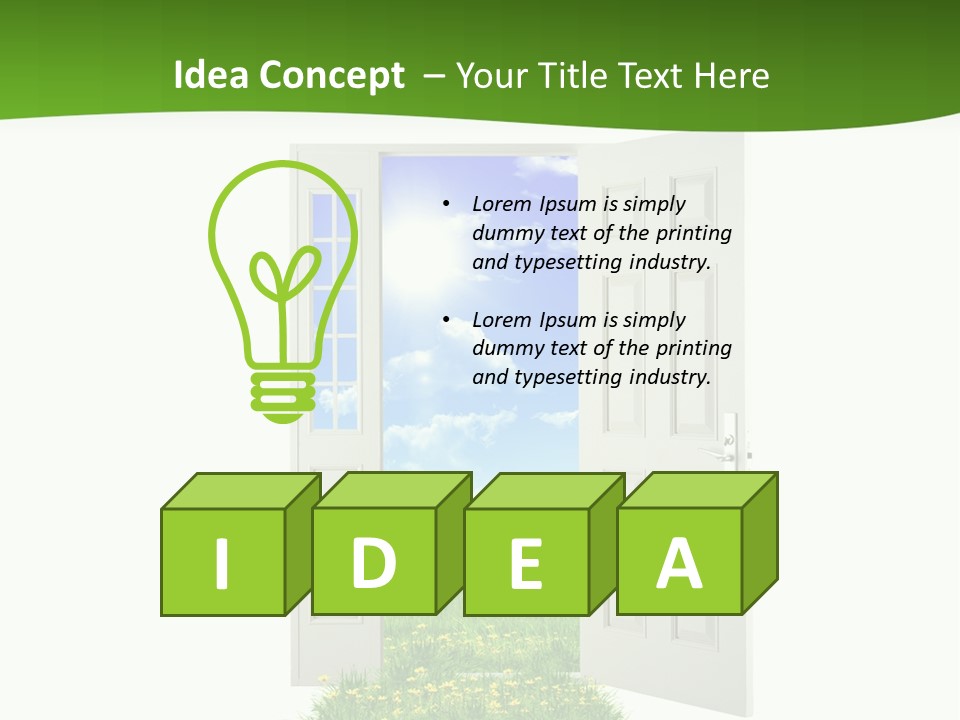 Cultivate Sky Food PowerPoint Template