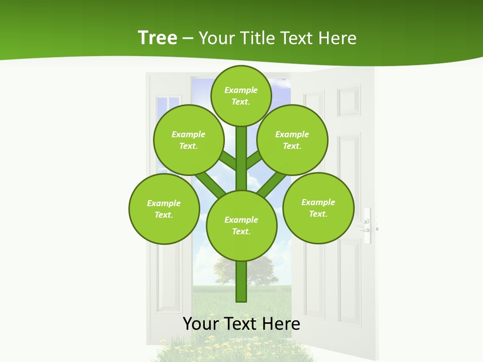 Cultivate Sky Food PowerPoint Template