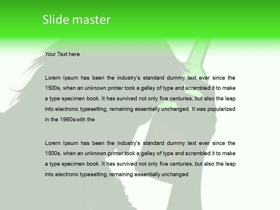 Refreshment Bottle Face PowerPoint Template