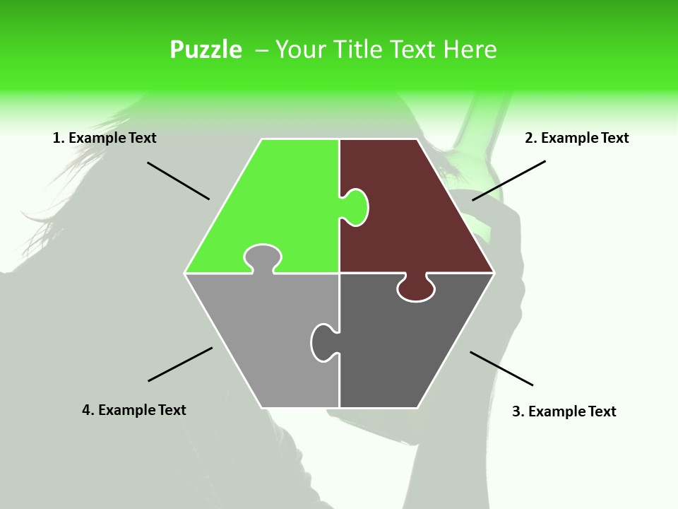 Refreshment Bottle Face PowerPoint Template