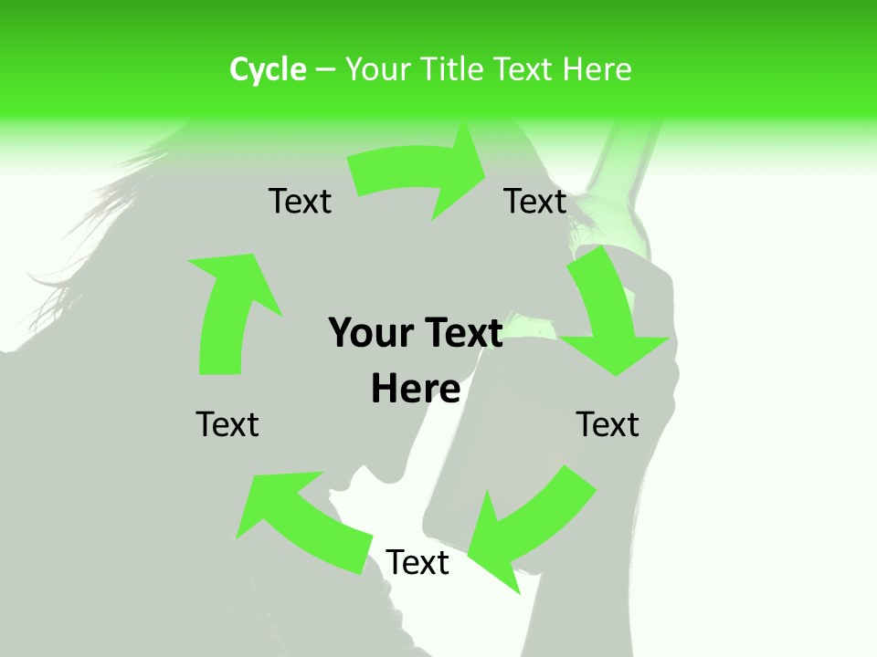 Refreshment Bottle Face PowerPoint Template