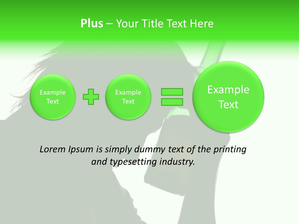 Refreshment Bottle Face PowerPoint Template
