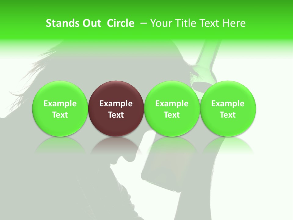 Refreshment Bottle Face PowerPoint Template