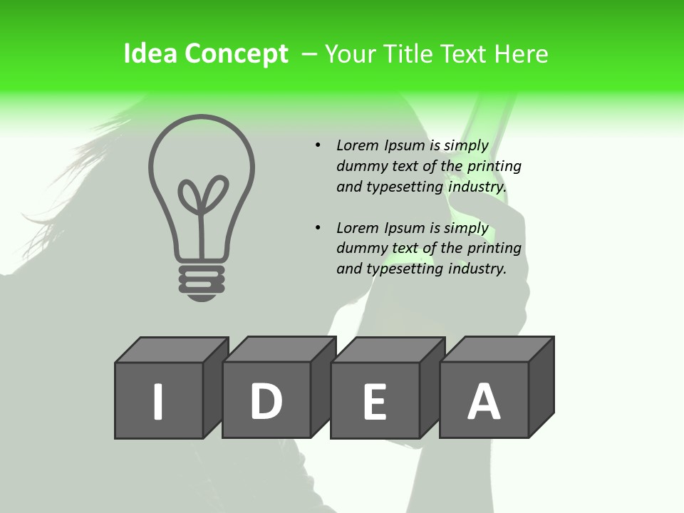 Refreshment Bottle Face PowerPoint Template