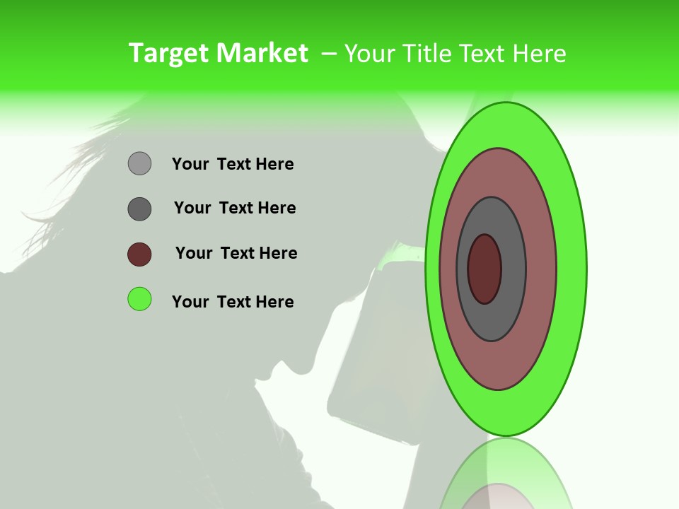 Refreshment Bottle Face PowerPoint Template