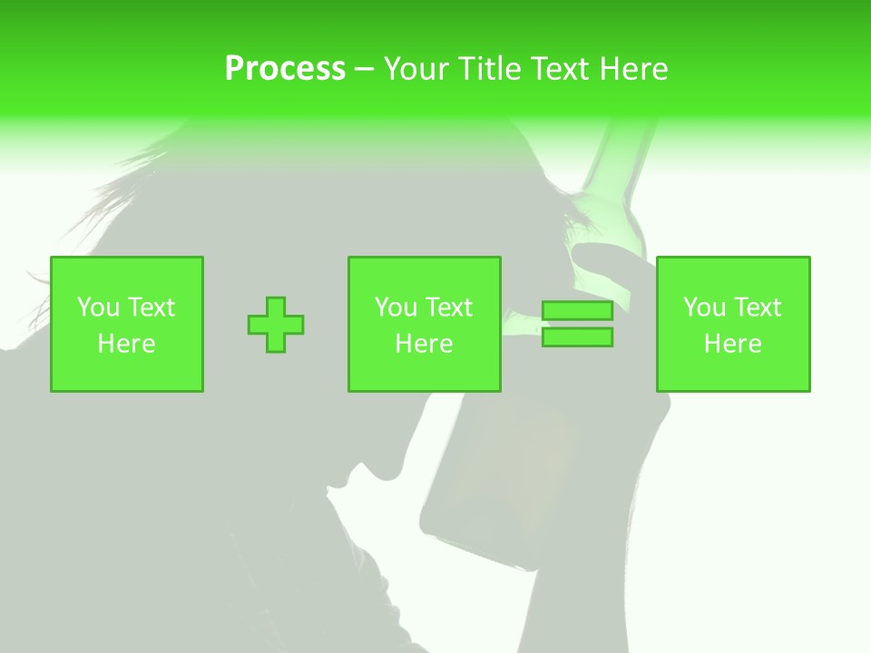 Refreshment Bottle Face PowerPoint Template
