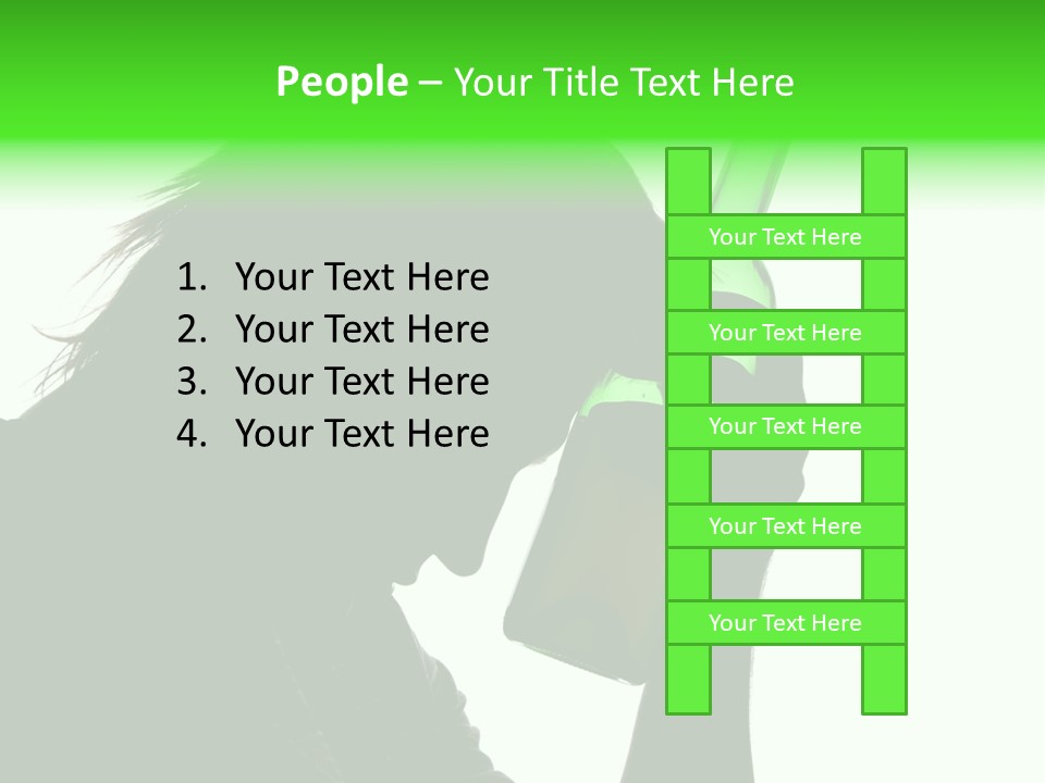 Refreshment Bottle Face PowerPoint Template