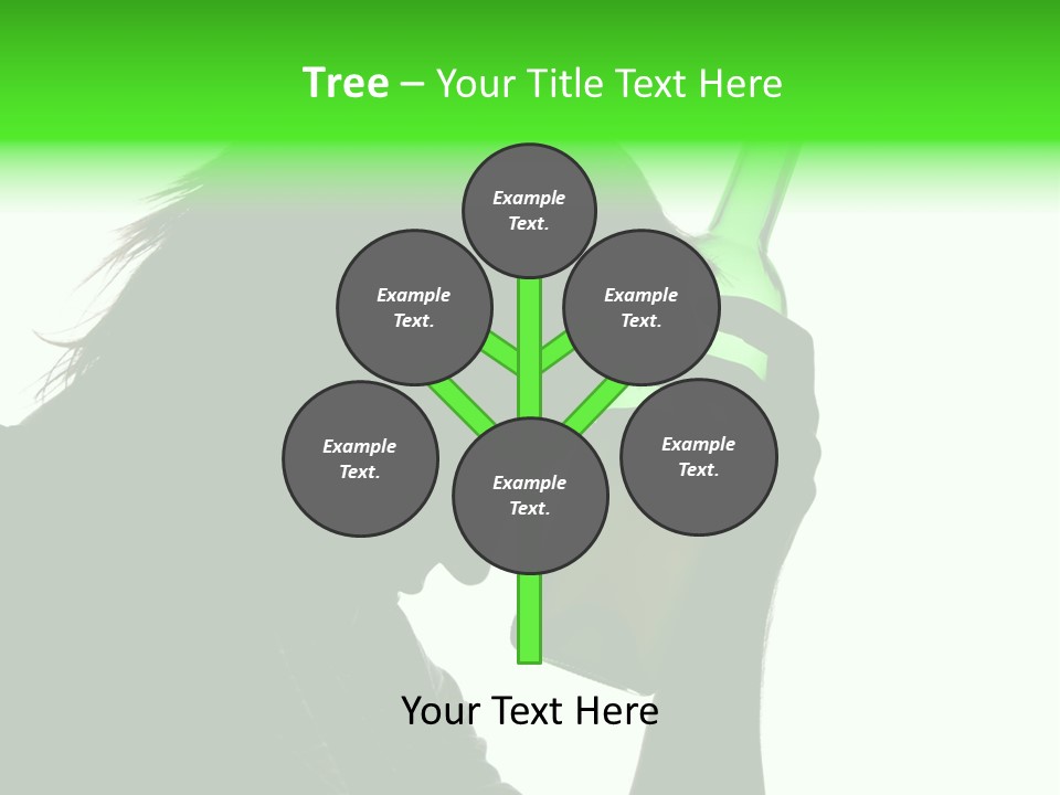 Refreshment Bottle Face PowerPoint Template