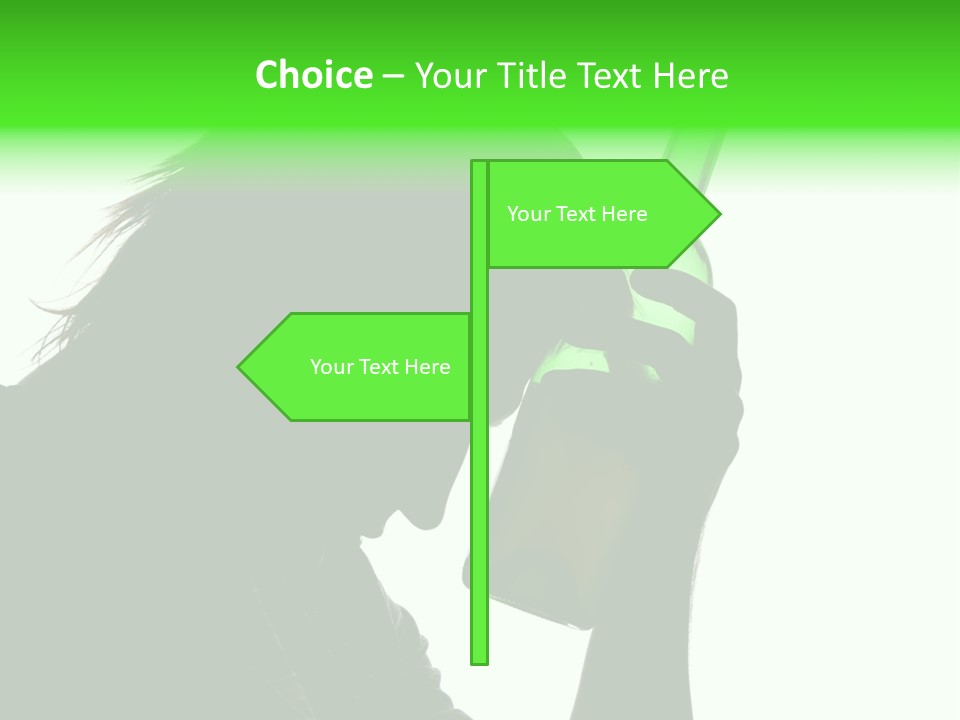 Refreshment Bottle Face PowerPoint Template