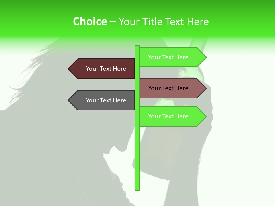 Refreshment Bottle Face PowerPoint Template
