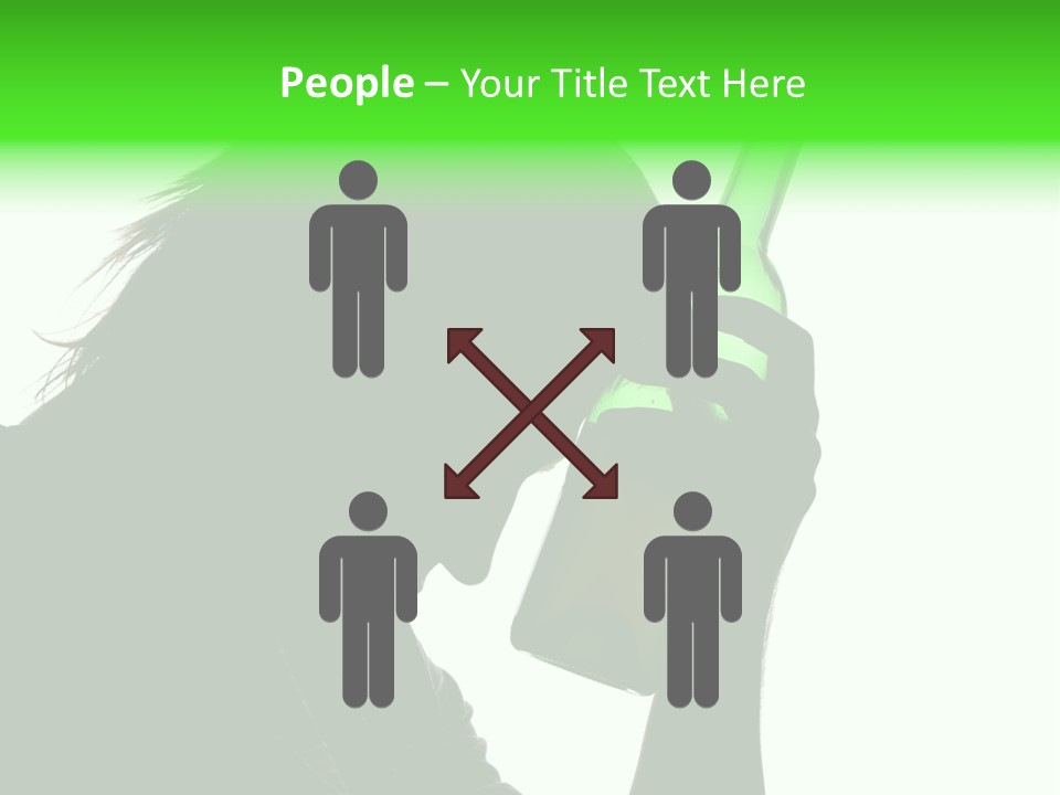 Refreshment Bottle Face PowerPoint Template