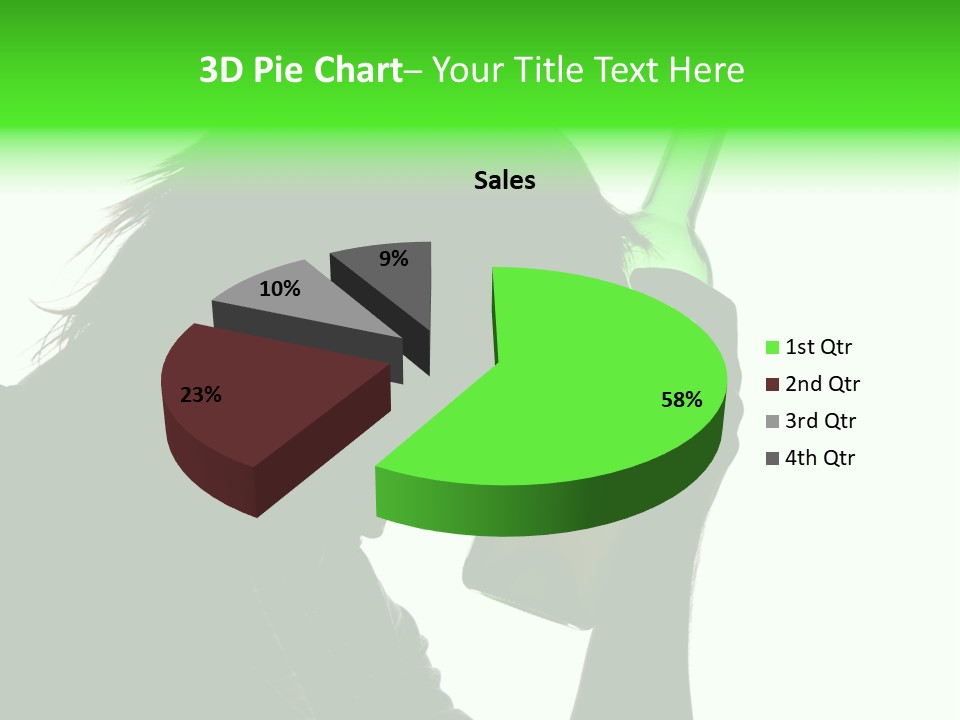 Refreshment Bottle Face PowerPoint Template
