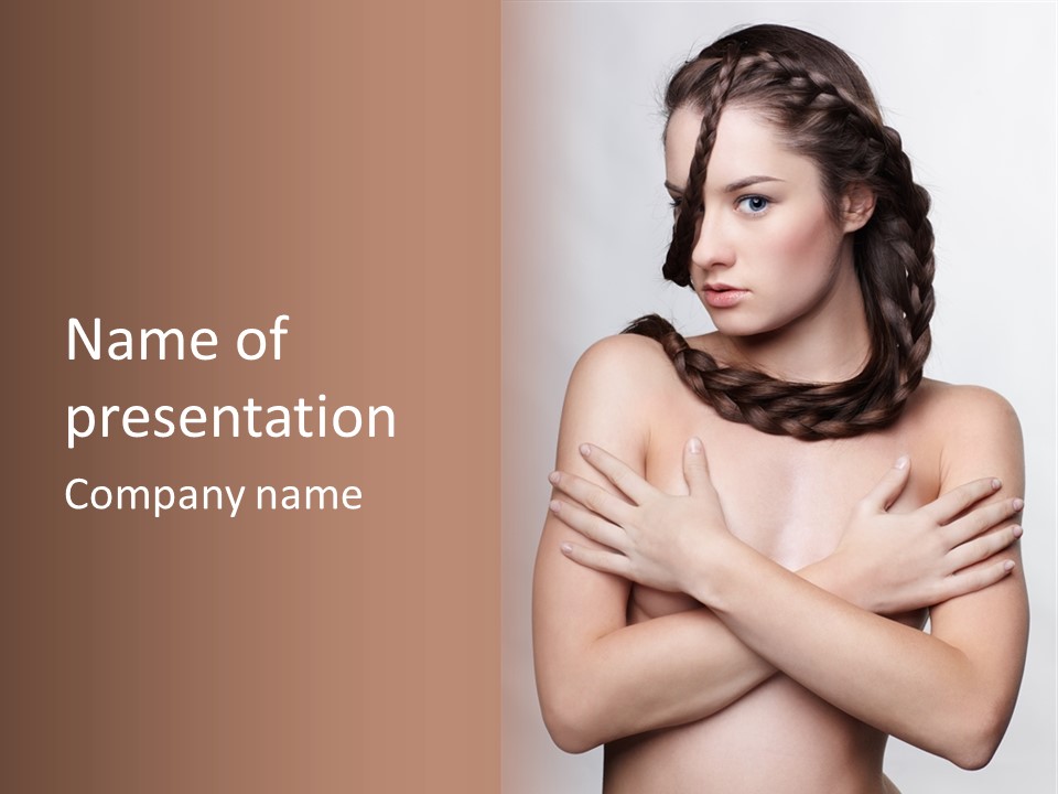 Fashion European Model PowerPoint Template