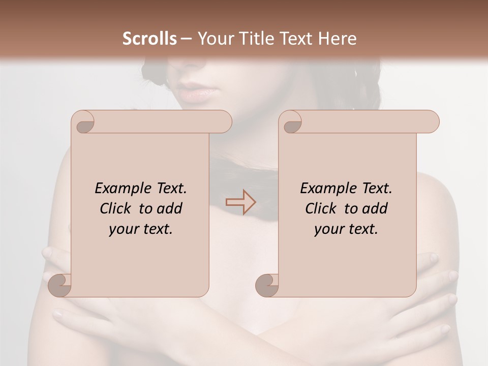 Fashion European Model PowerPoint Template