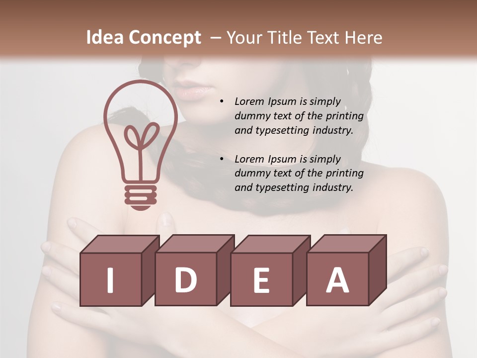 Fashion European Model PowerPoint Template