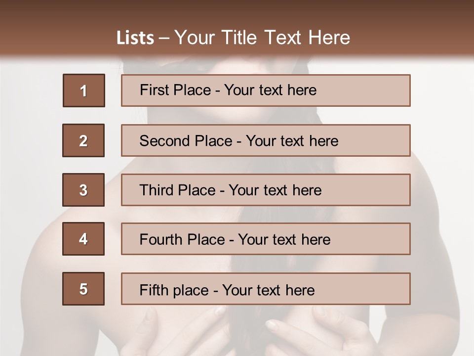 Curl Fresh People PowerPoint Template