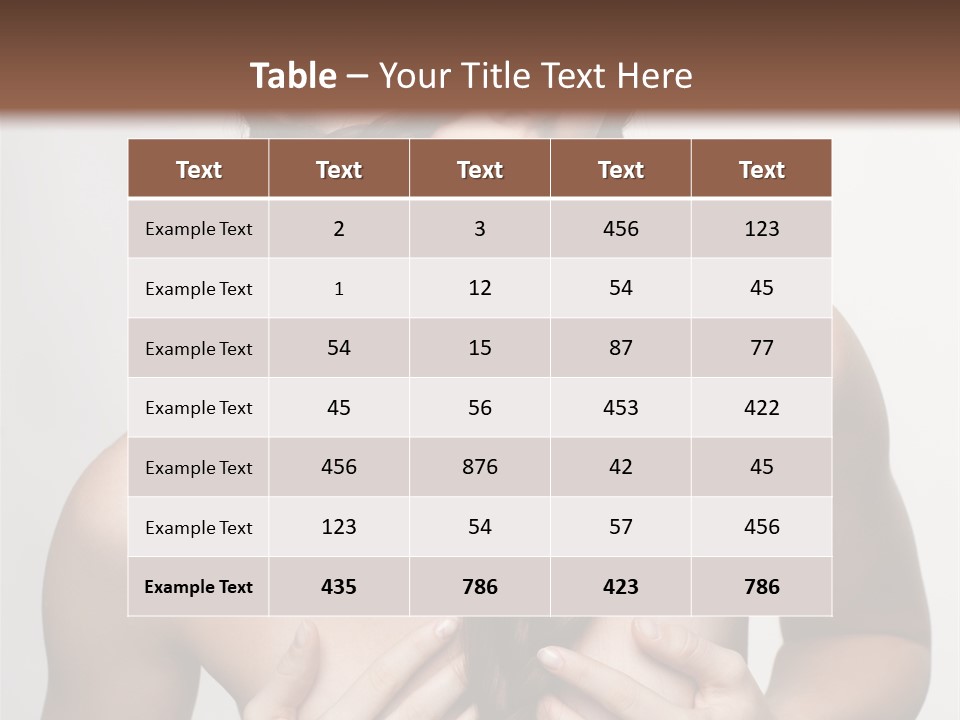 Curl Fresh People PowerPoint Template