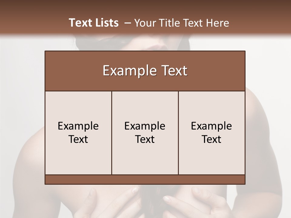 Curl Fresh People PowerPoint Template