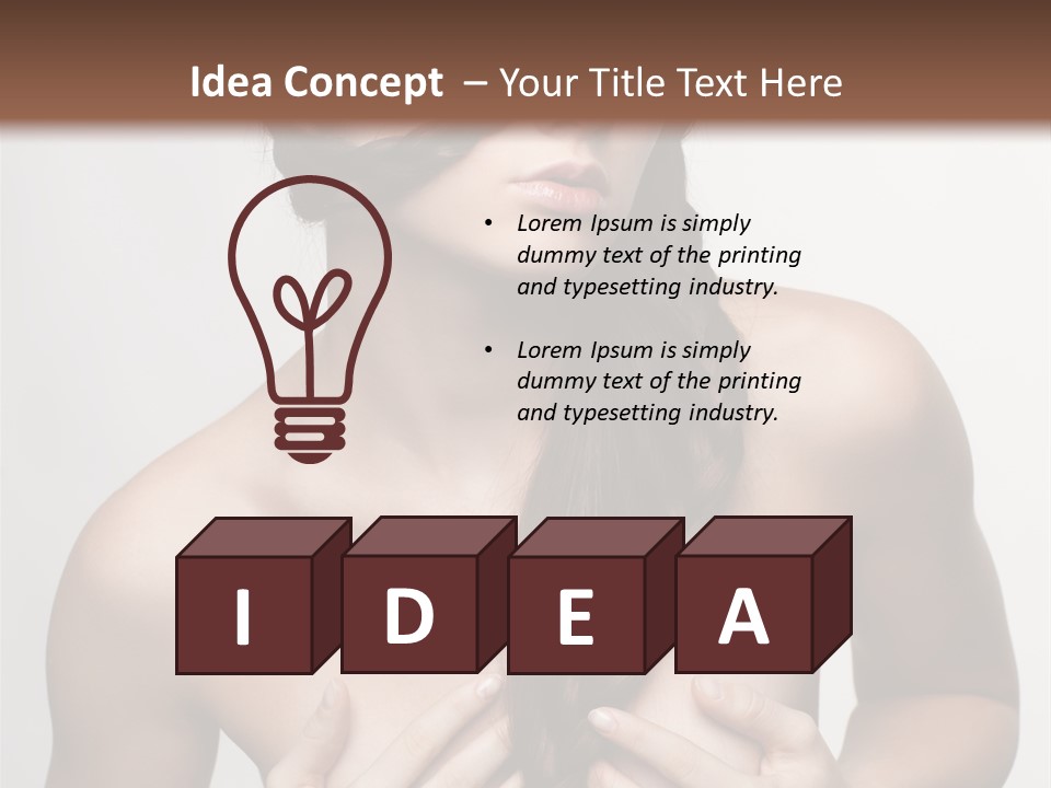 Curl Fresh People PowerPoint Template