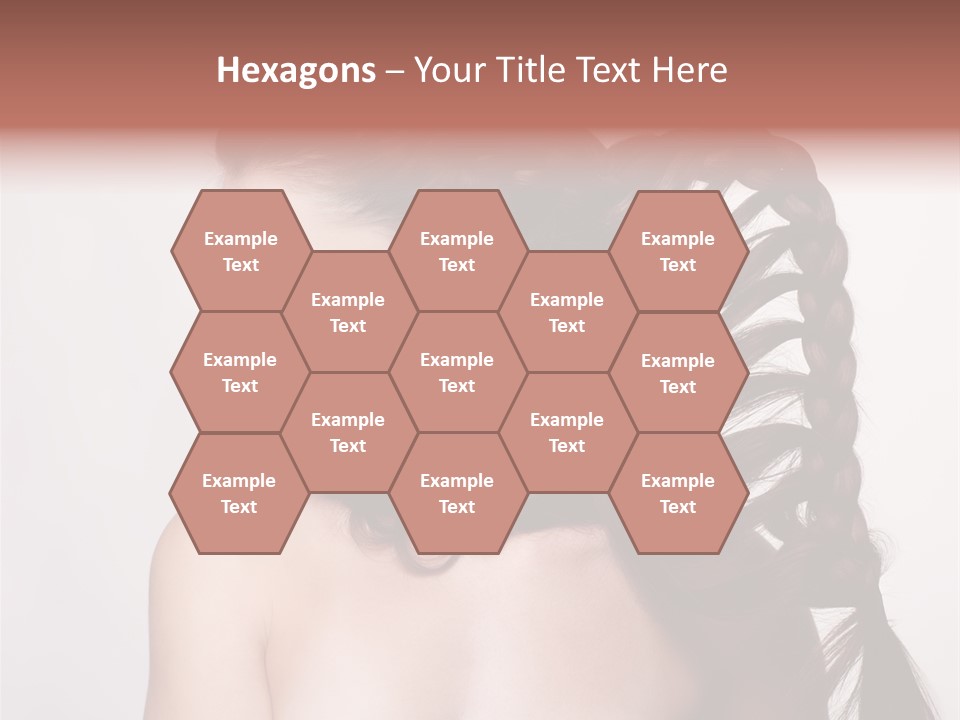 Sideview Hairstyle Attractive PowerPoint Template