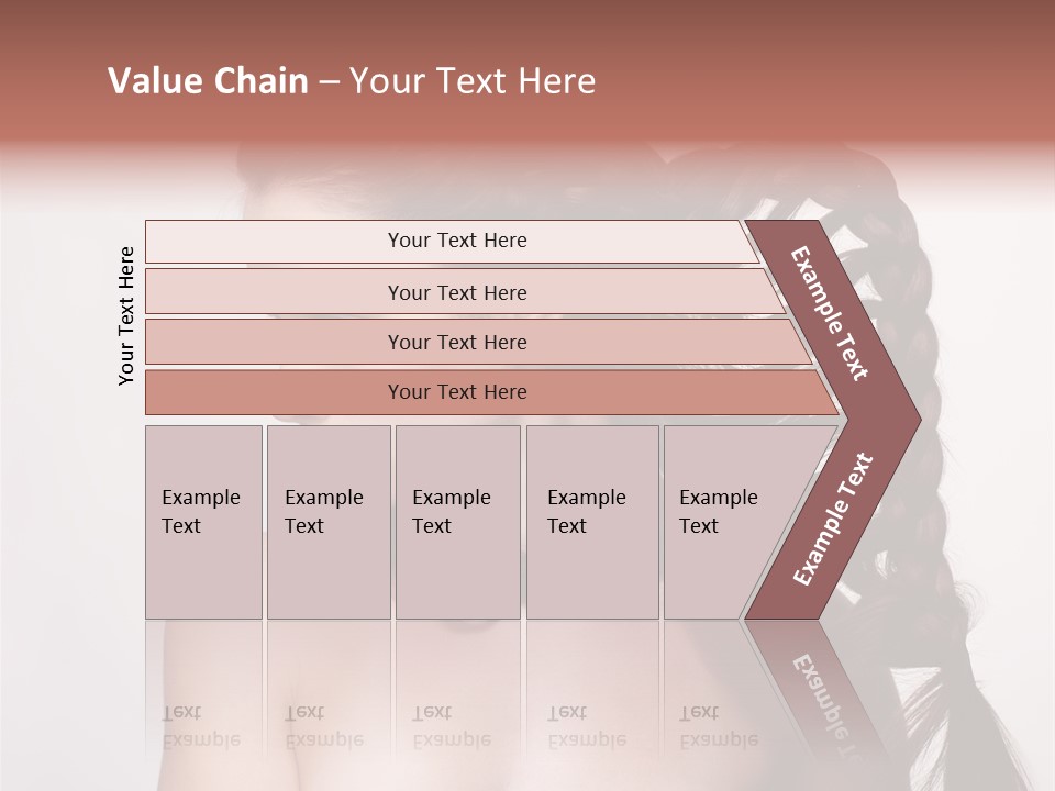 Sideview Hairstyle Attractive PowerPoint Template