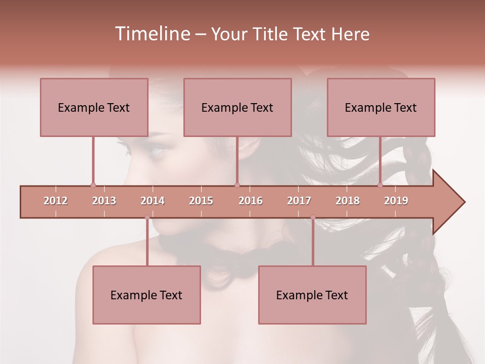 Sideview Hairstyle Attractive PowerPoint Template
