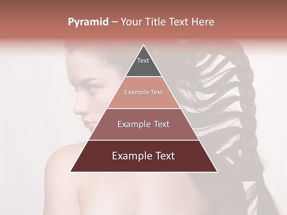 Sideview Hairstyle Attractive PowerPoint Template