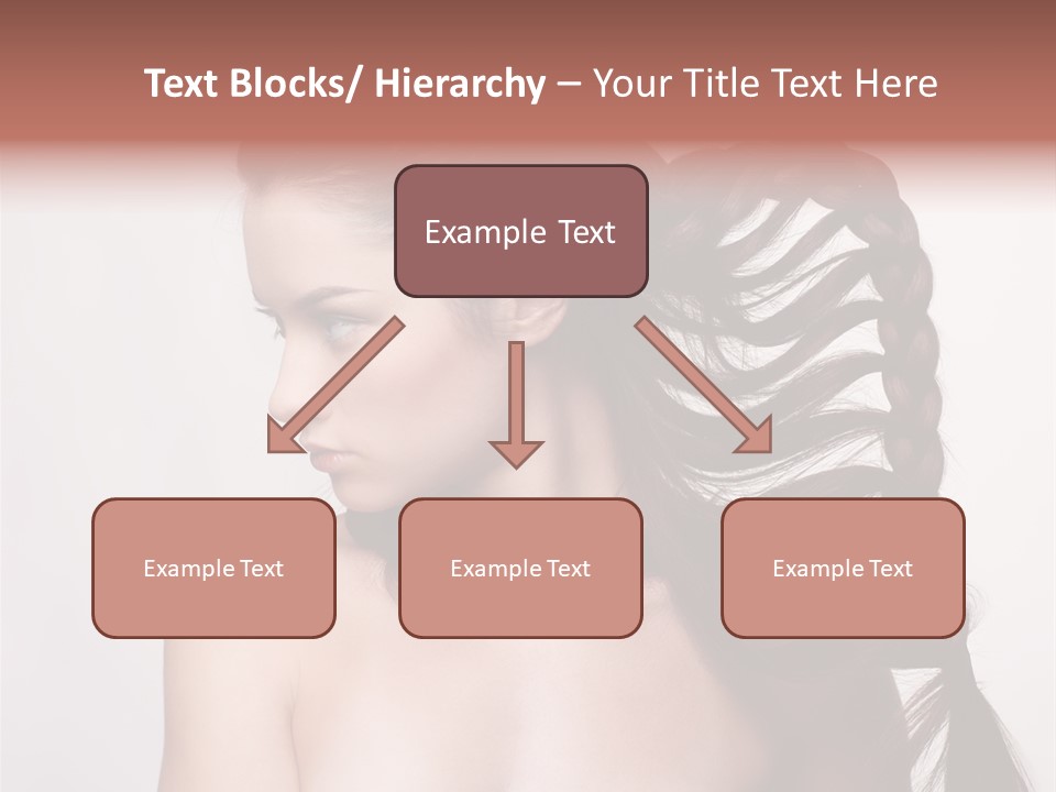 Sideview Hairstyle Attractive PowerPoint Template