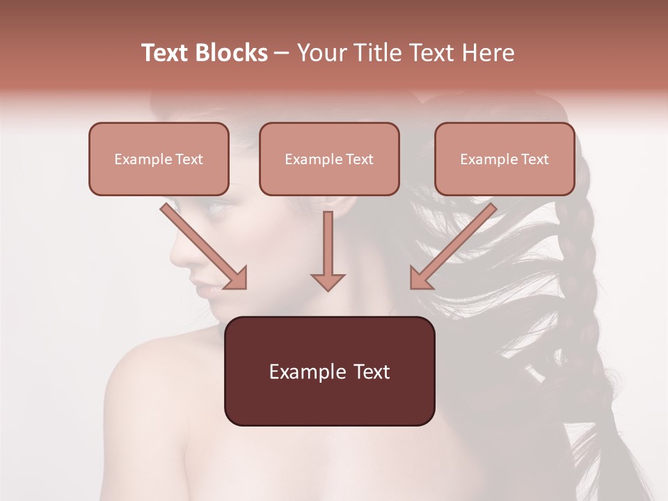 Sideview Hairstyle Attractive PowerPoint Template