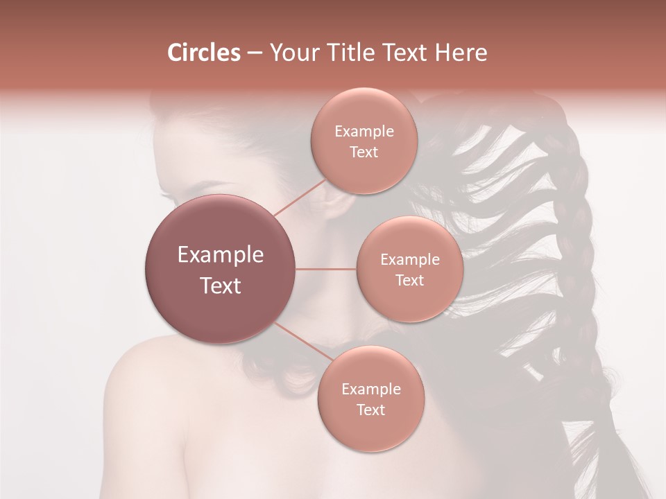 Sideview Hairstyle Attractive PowerPoint Template