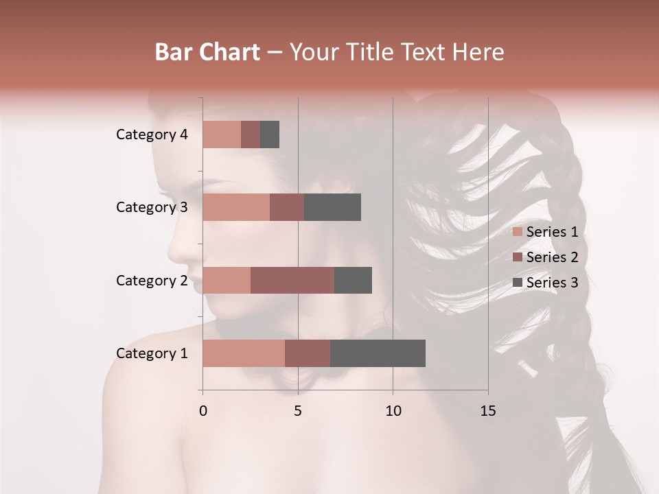 Sideview Hairstyle Attractive PowerPoint Template