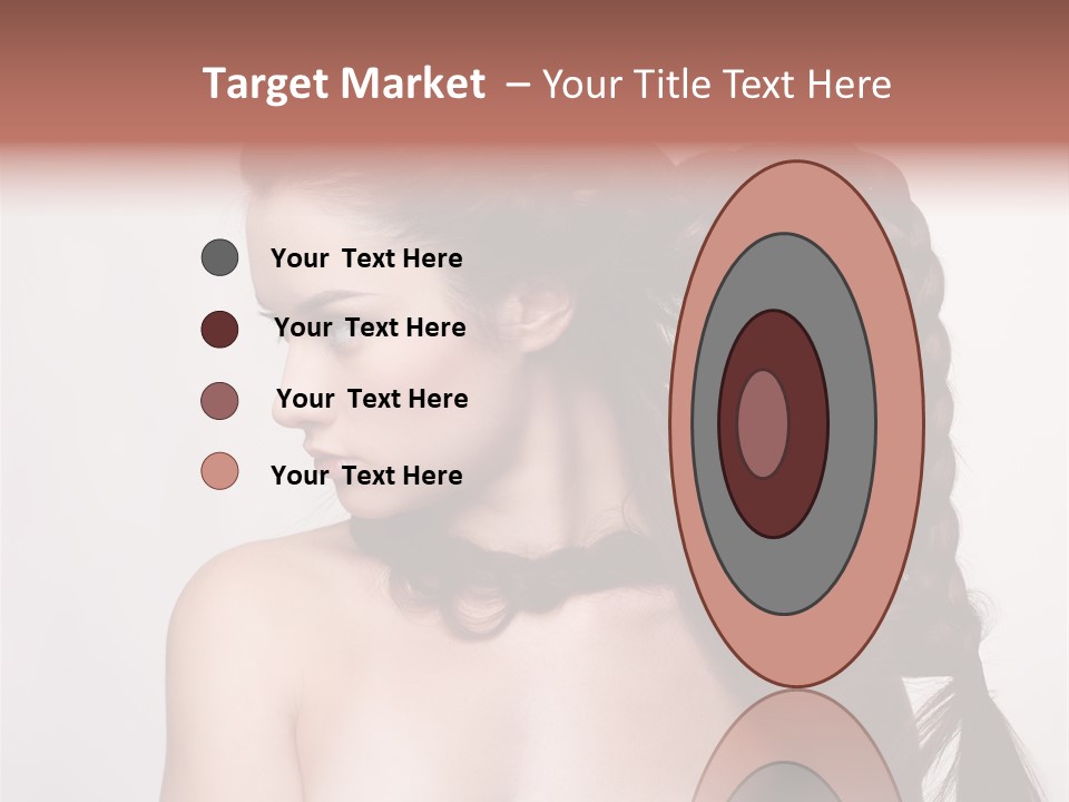 Sideview Hairstyle Attractive PowerPoint Template