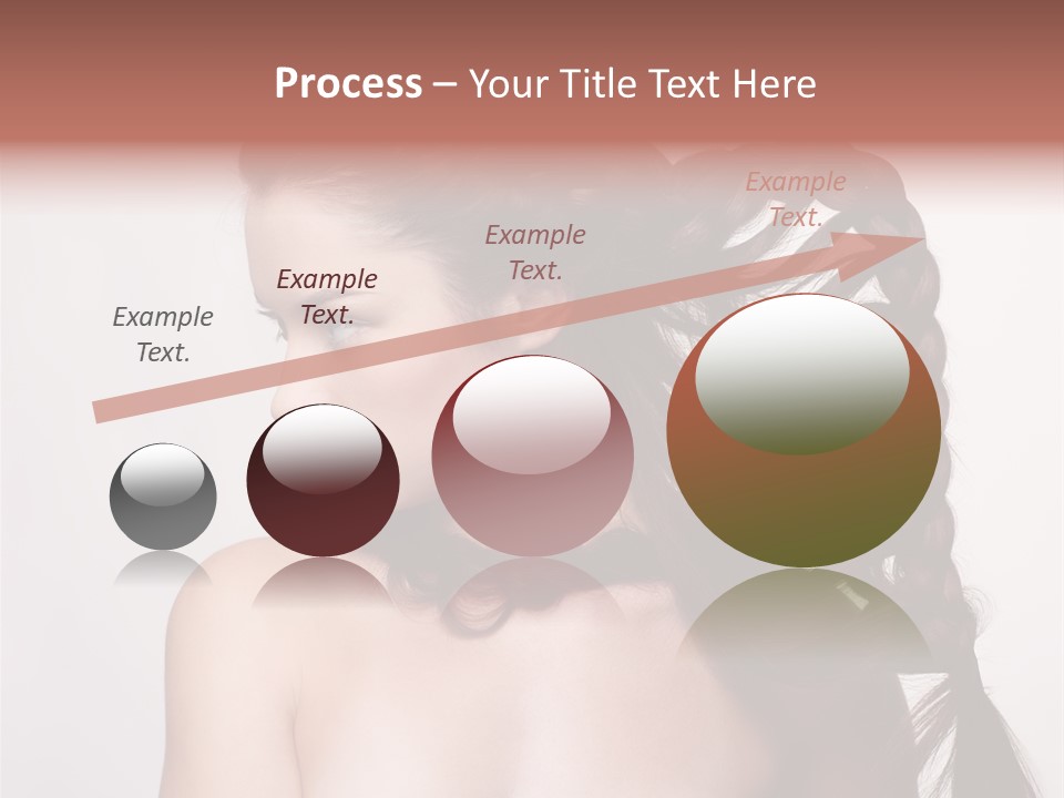 Sideview Hairstyle Attractive PowerPoint Template