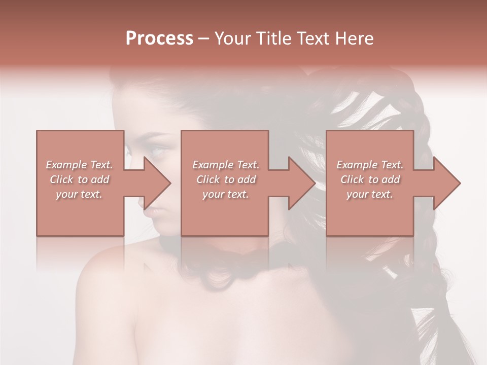Sideview Hairstyle Attractive PowerPoint Template