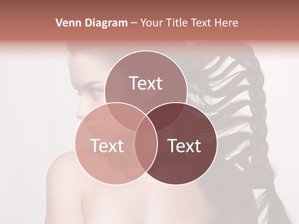 Sideview Hairstyle Attractive PowerPoint Template