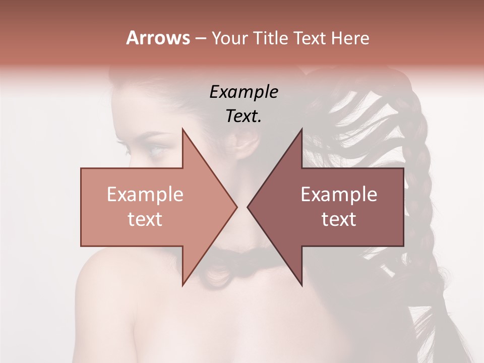 Sideview Hairstyle Attractive PowerPoint Template