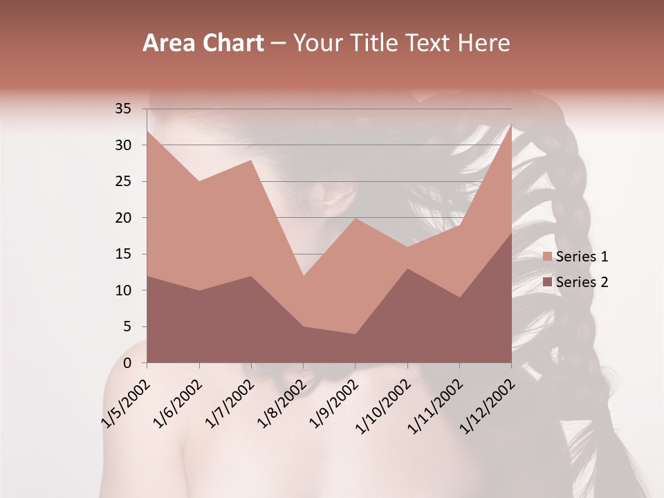 Sideview Hairstyle Attractive PowerPoint Template