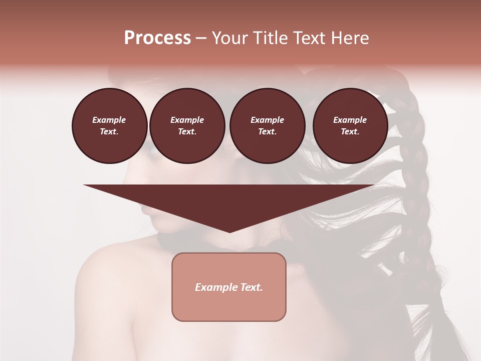 Sideview Hairstyle Attractive PowerPoint Template