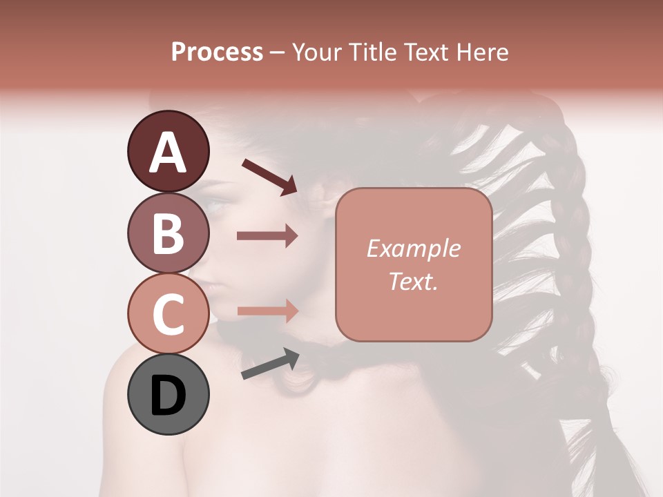 Sideview Hairstyle Attractive PowerPoint Template