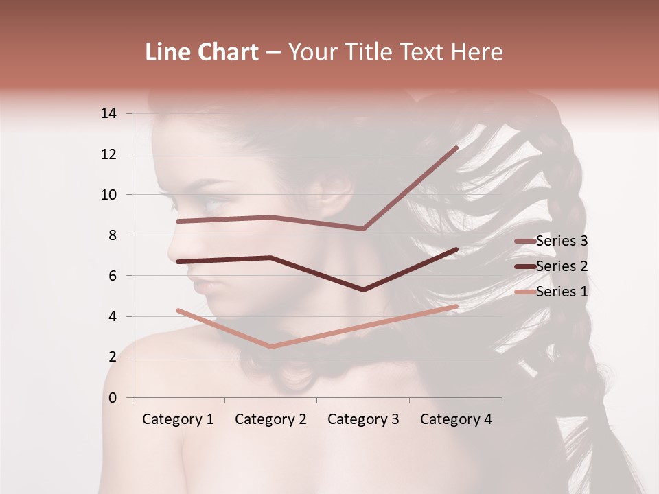 Sideview Hairstyle Attractive PowerPoint Template