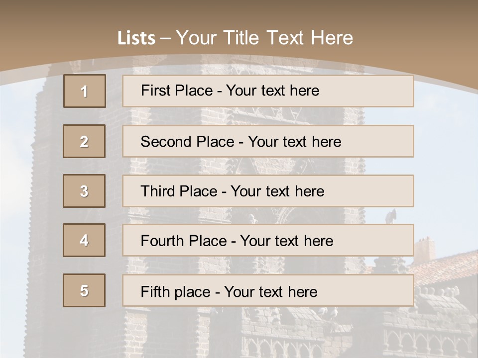 Walled Spain Fable PowerPoint Template