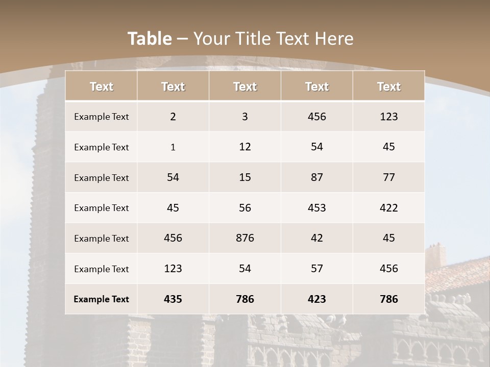 Walled Spain Fable PowerPoint Template