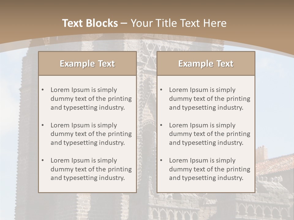 Walled Spain Fable PowerPoint Template